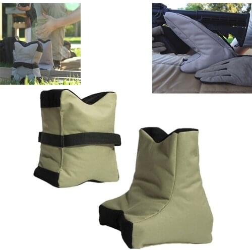 2Pcs/set Tactical Shooting Rear Gun Rest Bag Set Front Rear Rifle Target Hunting Bench Unfilled Stand Sport Accessories Pz