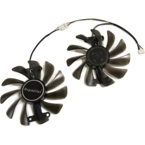 2pcs/Set Video Cards Fan GPU Cooler For KFA2 GTX1070Ti EX GTX 1080/1070 EXOC Graphics As Replacement
