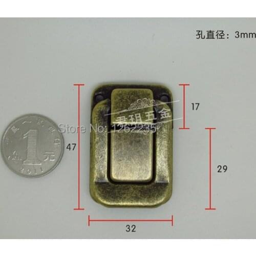 32*47mm Pacific silver metal buckle Jewelry box box hasp Antique gift box hasp Wholesale