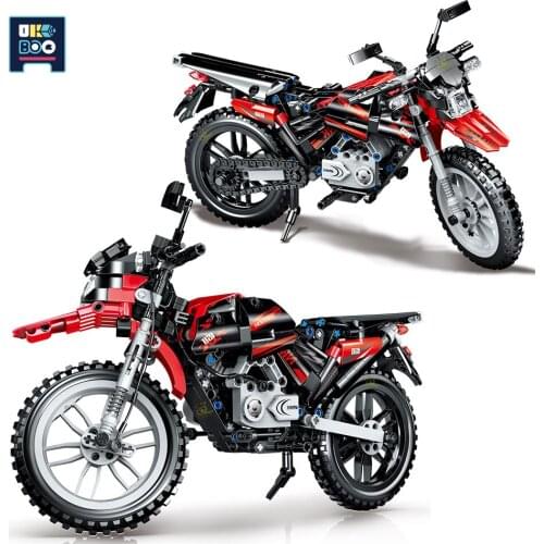 481Pcs City Speed Champion Motorbike Building Blocks Technical Off-Road Haulage Motorcycle Race Bricks Toys For Children gift