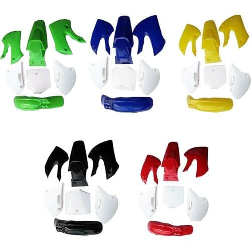 For BBR DRZ110 Style Body Set Plastics Fender Kit Dirt Bike/Pit Bike 7pcs Full Body Cover Kits Motorcycle Plastic Fairing