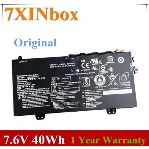 7XINbox 7.6V 40Wh L14L4P72 L14L4P71 L14M4P71 L14M4P73 Original Laptop Battery For Lenovo Yoga 700 700-11ISK 11" 2ICP4/49/100-2