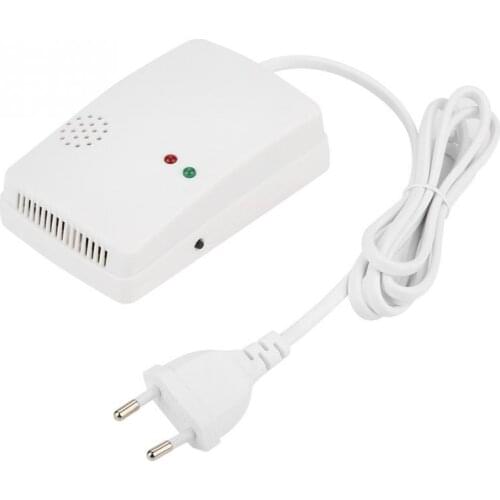 Gas Detector LPG Natural Gas Sensor Alarm Monitor 220V EU Plug Gas Leak Detector Safe Alarm Sensor