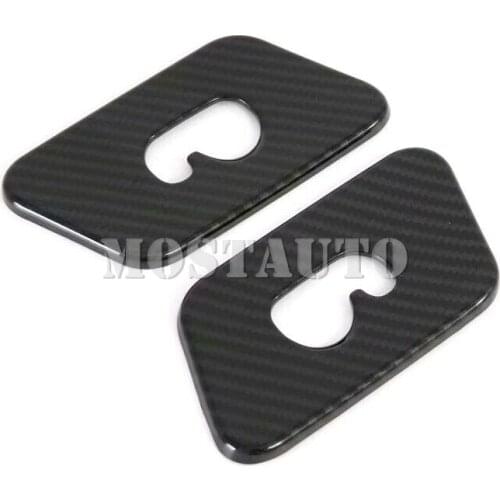 For Land Rover Range Rover Evoque L551 2019-2021 ABS Carbon Fiber Inner Car Top Roof Hook Cover Trim 2pcs Car Decor Car Trim
