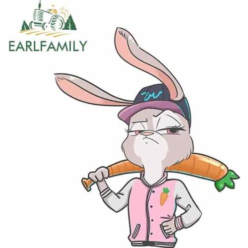 EARLFAMILY 13cm x 11cm For Baseball Uniform Judy Car Bumper Window Stickers Motorcycle Stickers Graffiti Sticker Vinyl Car Wrap