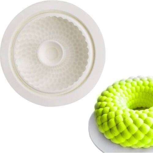 Round Hollow Ring Cake Silicone Mold French Dessert Chocolate Mousse Jelly Mold Silicone Bakeware Baking Accessories