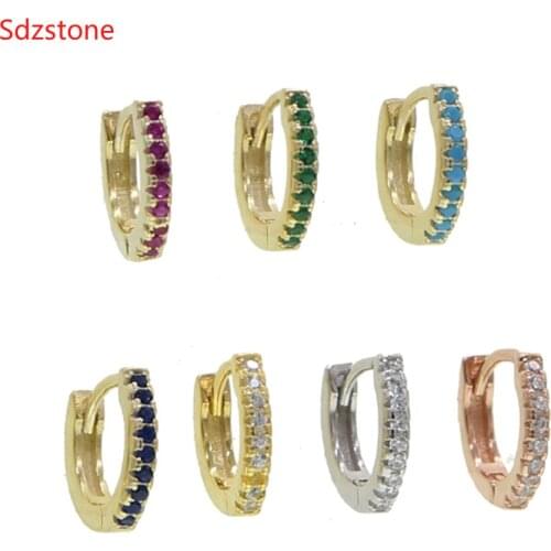 Fashion Women Girl Simple Round Circle Small Ear Hoop Earring 925 Silver Earrings Jewelry 10mm