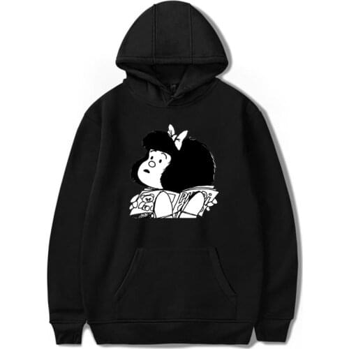 Cartoon Mafalda Hoodies For Men/Women Tops Kawaii Printed Streetwear Sweatshirts Casual Hooded Harajuku Oversized Pullovers