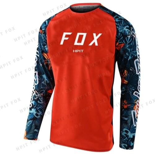 2021 Mens Downhill Jersey Hpit Fox Jersey Mountain Bike Mtb Shirts Offroad Dh Motorcycle Motocross Sportwear Clothing Bicycle