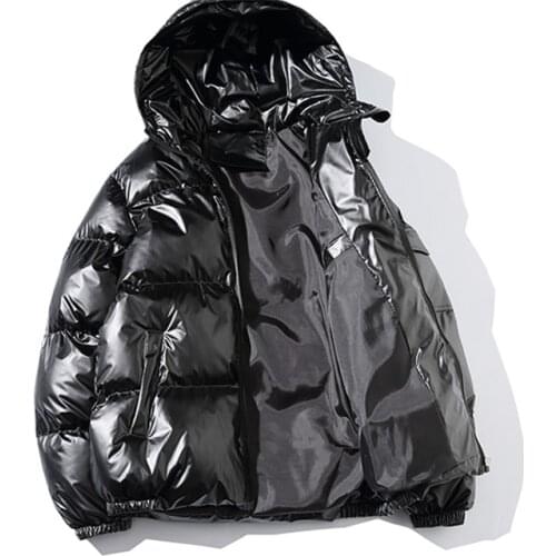 Winter New Thicken Warm Mens Parka Jackets Fashion Solid Color Mens Jackets Loose Oversize Outerwear Winter Coat M-5XL