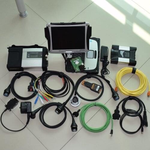 New arrival super 2in1 diagnostic tool for BMW ICOM NEXT sd connect mb star c5 with cf19 laptop 4g toughbook touch free dhl