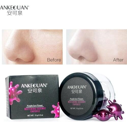 AUQUEST 15g Whitening Essence Capsule Facial Beauty Capsule Purple sun flower Face Care Super Absorption Firming Moisturizing