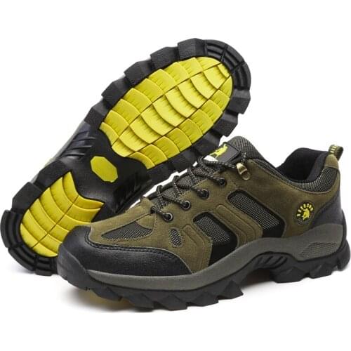 Men Women Durable Hiking shoes Outdoor Breathable Mountain Climbing Shoes Non-slip Trekking Sneakers Winter Sports Leather Boots