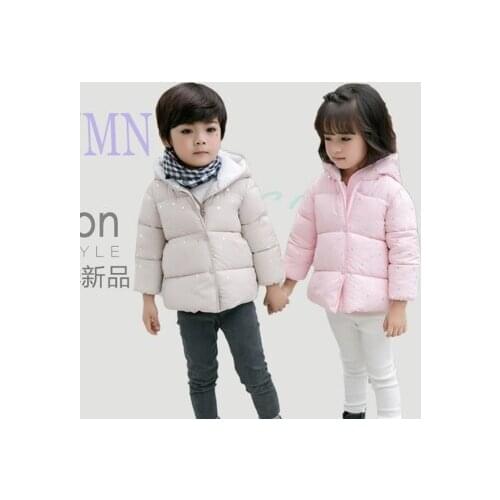 Clearance 2020 Winter Little Boys & Girls Cotton Padded Clothes Baby Kids Lamb Cashmere Hooded Coat Children Wadded Jacket X218