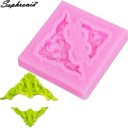 Sophronia Retro Flower Relief Shaped Silicone Mould Sugar Cake Decoration Fondant Chocolate Silicone Molds Baking Tools M678