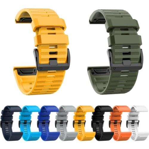 22mm Silicone Quick Release Watch Strap Band for Garmin Fenix 6 5 Smart Wearable Devices Accessories