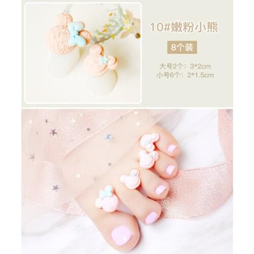 Nail silica gel finger separator Daisy water drip drill Nail Tool toe separator