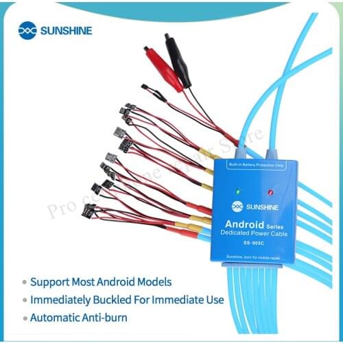 SS-905C Power Supply Cable Android One Button Boot Control line for Huawei Xiaomi Samsung Meizu OPPO VIVO Anti-Burn Test Line