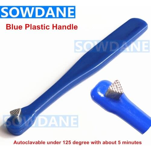 Dental Orthodontic Band Seater Pusher DoubleTip Elevator Dental Ring Push Lift Autoclavable Blue Color Instrument Plastic Handle