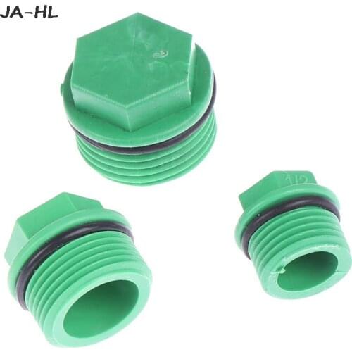 High Quality 10Pcs/Set G1/2 G3/4 G1'' Male Threaded PPR End Cap Plug Pipe Fittings Water Tubing Stoppers