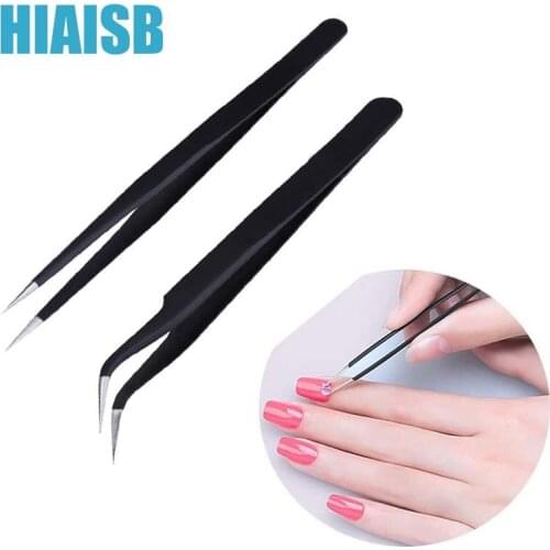 Japanese Nail Tweezers Art Decoration Rhinestone Tools Bend&Straight Nails Accessories For Maincure Curved Tip Nippers