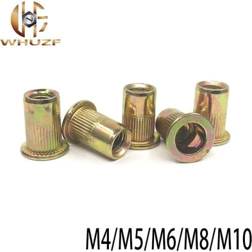 20Pcs M3 M4 M5 M6 M8 High Quality Carbon Steel Rivet MIX Hollow Rivets Zinc Plated Threaded Rivets Hardware Fasteners Tools