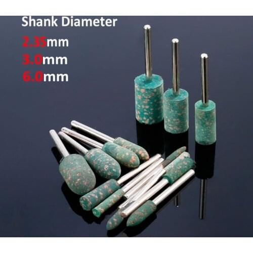 1/2/5Pcs 2.35mm/3mm/6mm Shank Rubber Polishing Burr Point Bit for Dremel Rotary Tools