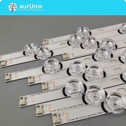 10PCS 1155mm LED Backlight Lamp strip 11leds For LG 55 inch TV Innotek DRT 3.0 55LB561V LG55LF5950 LC550DUE 6916L-1991A 1992A