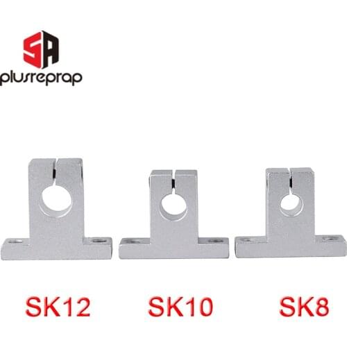 2pcs/lot SK8 SK10 SK12 Linear Rail Shaft Support for XYZ Table CNC 3D Printers Parts Sliding Part Accessories Shaft End