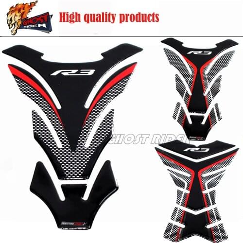 3D Motorcycle Tank Pad Protector Decal Stickers Case for Yamaha R3 YZF-R3 YZF R3