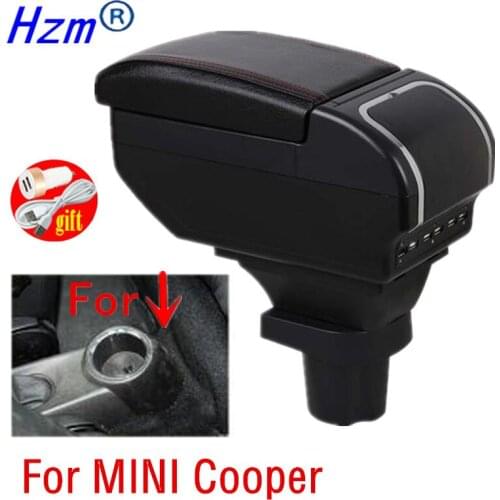 For MINI Cooper R50 R52 R53 R56 R57 R58 F55 F56 F57 Countryman R60 F60Central Armrest Storage Box Modification Accessories
