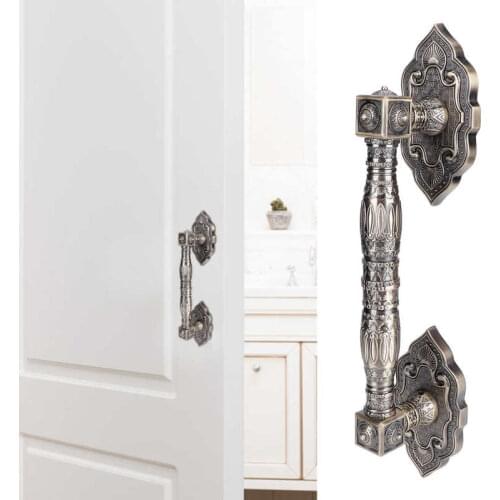 Zinc Alloy Door Handle Retro Antique Outdoor Wooden Door Sliding Glass Furniture Door Handles