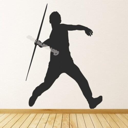 Javelin Throwing Athletics Sports Wall Sticker Sport Competition Home Bedroom Decor School stadium living room wallpaper EB330