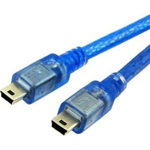 Mini USB Male to 5pin Male Data Charge Cable Cord For Car AUX MP3 GPS