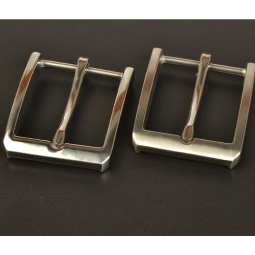 High quality 40mm inner width stainless steel material leather belt buckle set 2pcs/lot