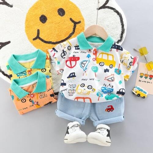 0-4 Years Summer Boy Clothing Set 2021 New Casual Fashion Active Sport T-shirt+ Pant Kid Children Baby Toddler Boy Clothing