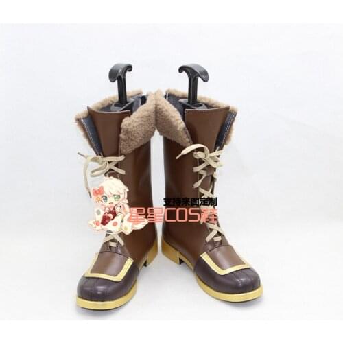 LoveLive! Love Live Maki Nishikino Winter Brown Cosplay Boots X002
