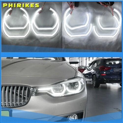 Excellent Ultra bright DTM Style led Angel Eyes halo rings For BMW E46 M3 Coupe Convertible 1999-2006 xenon headlight