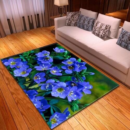 Persian Ethnic Mandala Flowers European Floral Rectangle Carpets For Living Room Bedroom Tapis Decorative Area Rug Carpet Parlor