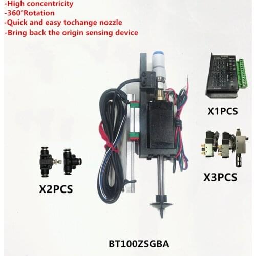 BT100 SMT HEAD Nema8 hollow shaft stepper for pick place head SMT DIY mountor 5mm special connector nozzle rotary joint