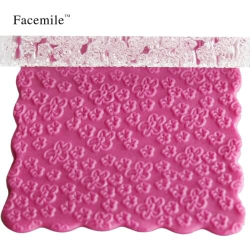 Facemile Fondant Cake Decorating Rolling pin Fondant Cake Rolling Flowers Design Rollers Fondant Cake DIY Embossing 52011