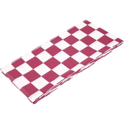 Disposable Rectangular Plaid Tablecloth Cute Large Table Cover for Home Parties Outdoor Camping Picnics or Any Occasion
