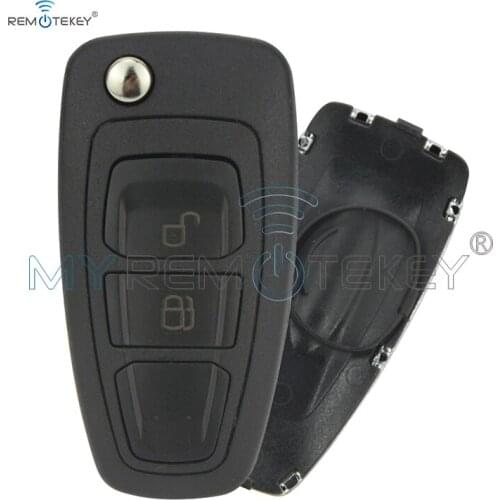 Remtekey EB3T-15K601-BA Folding remote key case shell 2 button HU101 key blade 5WK50165 for Ford Ranger 2011 2012 2013 2014 2015