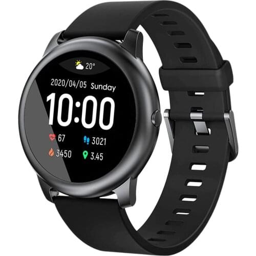 Xiaomi Youpin Haylou Solar LS05 Smart Watch Sport Metal Round Case Heart Rate Sleep Monitor IP68 Waterproof iOS Android Global