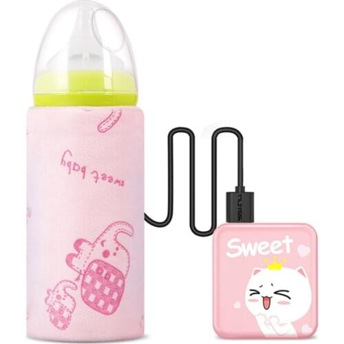 USB Milk Water Warmer Travel Stroller Insulated Bag Baby Nursing Bottle Heater