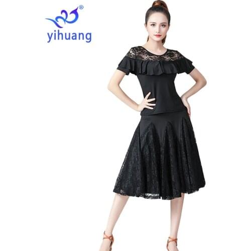 High Quality 2020 Ballroom Latin Costumes Dance Performance Wear Set Modern Standard Practice Dress Waltz Tango Party Outfits