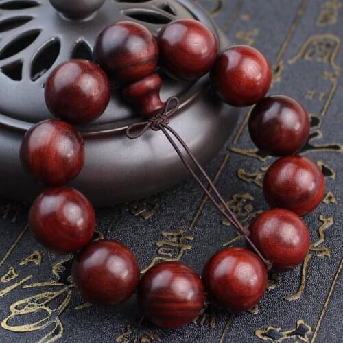 Zambian Blood Sandalwood Old Material Beads Artificial Venus Raw Wood Mahogany Wenwan