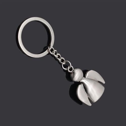 1Pcs Angel Couple Key chain - Hot Car Keychain Bag waist Hanging Gospel Angel Key Ring lovers group Jewelry
