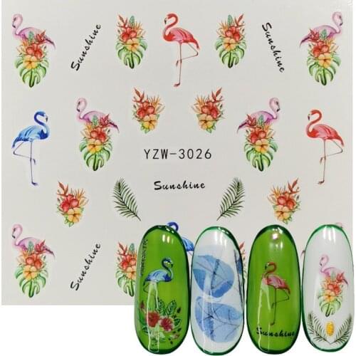 2020 NEW Designs Water Nail Stickers Decal Flowers Leaf Transfer Nail Art Decorations Slider Manicure Watermark Foil Tips