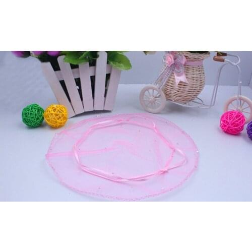 35cm 500pcs Pink Candy Bags For Wedding Round Christmas Organza Bags Gift Packaging Bags Women Drawstring Bag Package Display